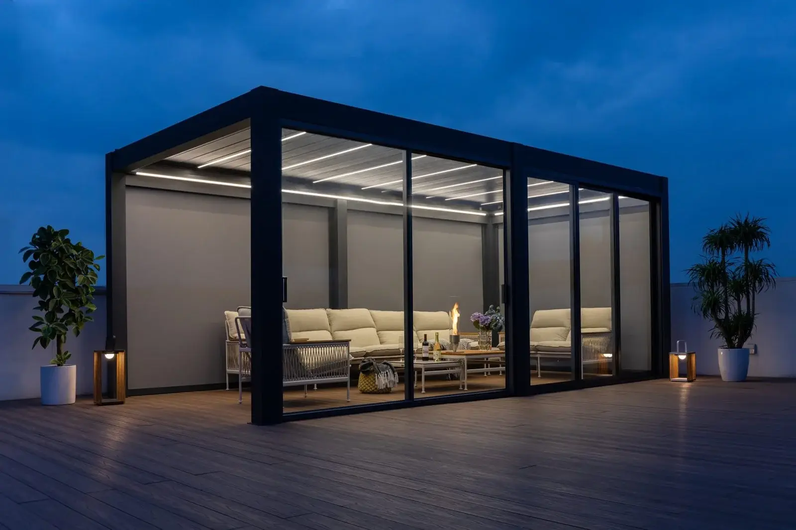Astrol 4mx6m Pergola With Led Lights-Ext — Outdoor Dining Set outdoor furniture, view 10 | KCK.Outdoor
