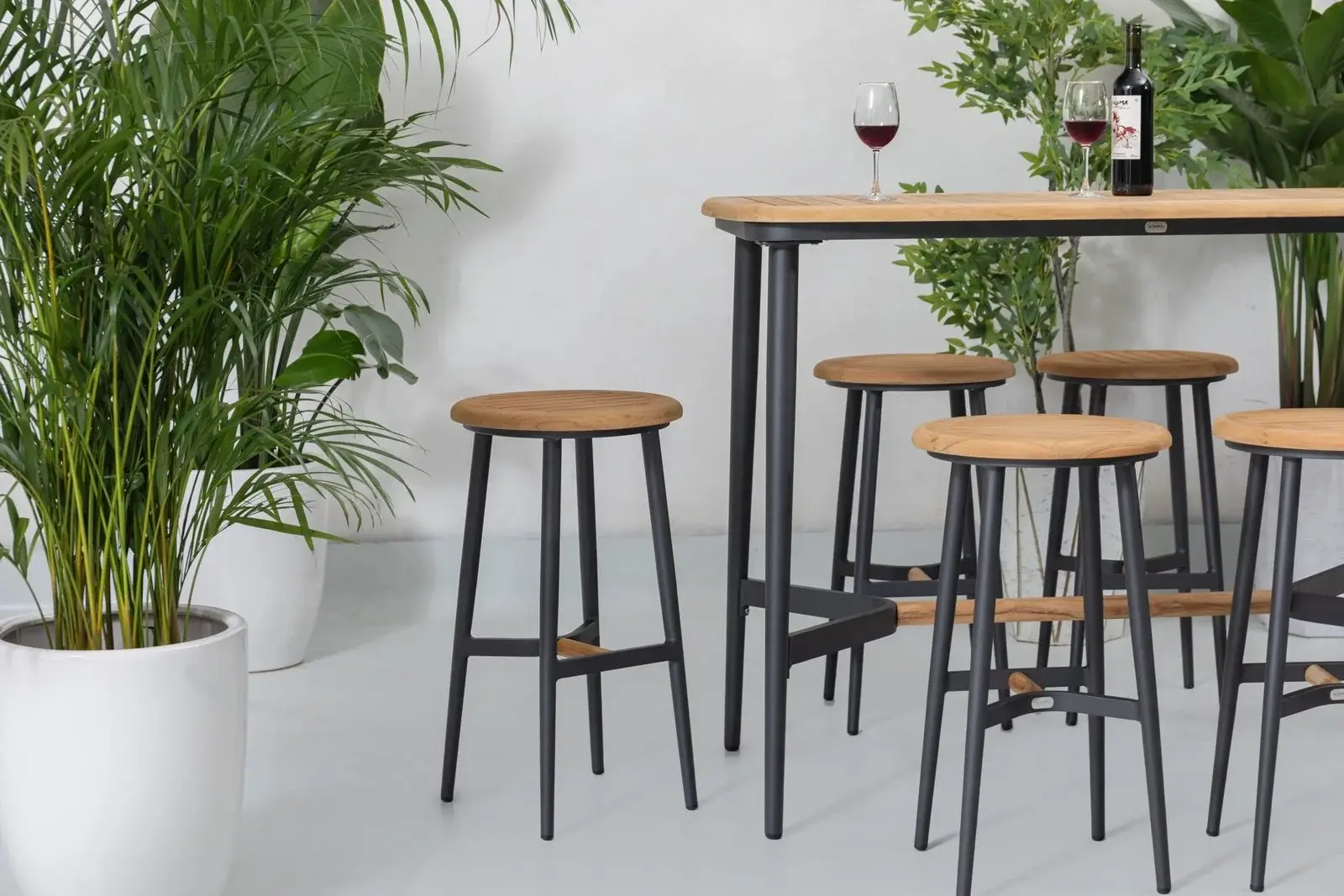 Bella Teak Retangular Bar Table — Outdoor Dining Set outdoor furniture, view 6 | KCK.Outdoor