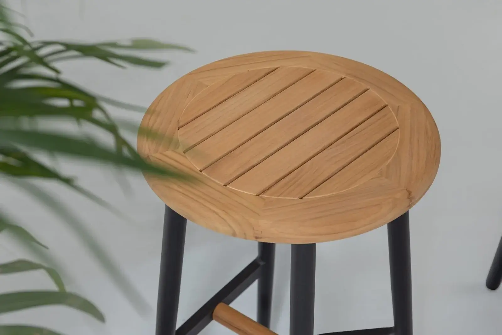Bella Teak Round Bar Table 4seats Set — Outdoor Dining Set outdoor furniture, view 3 | KCK.Outdoor