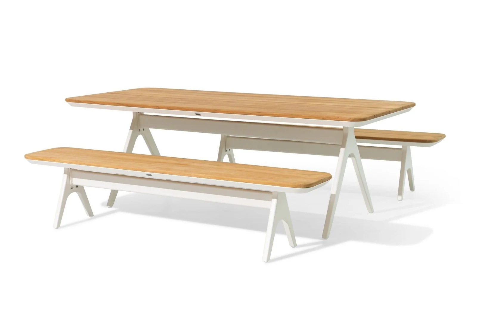 Atlanta Rectangular Dining Table 2benchs Set