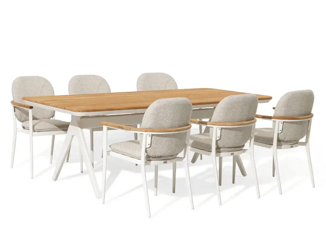 Atlanta Rectangular Dining Table 6seats Set — Outdoor Dining Set outdoor furniture, view 3 | KCK.Outdoor