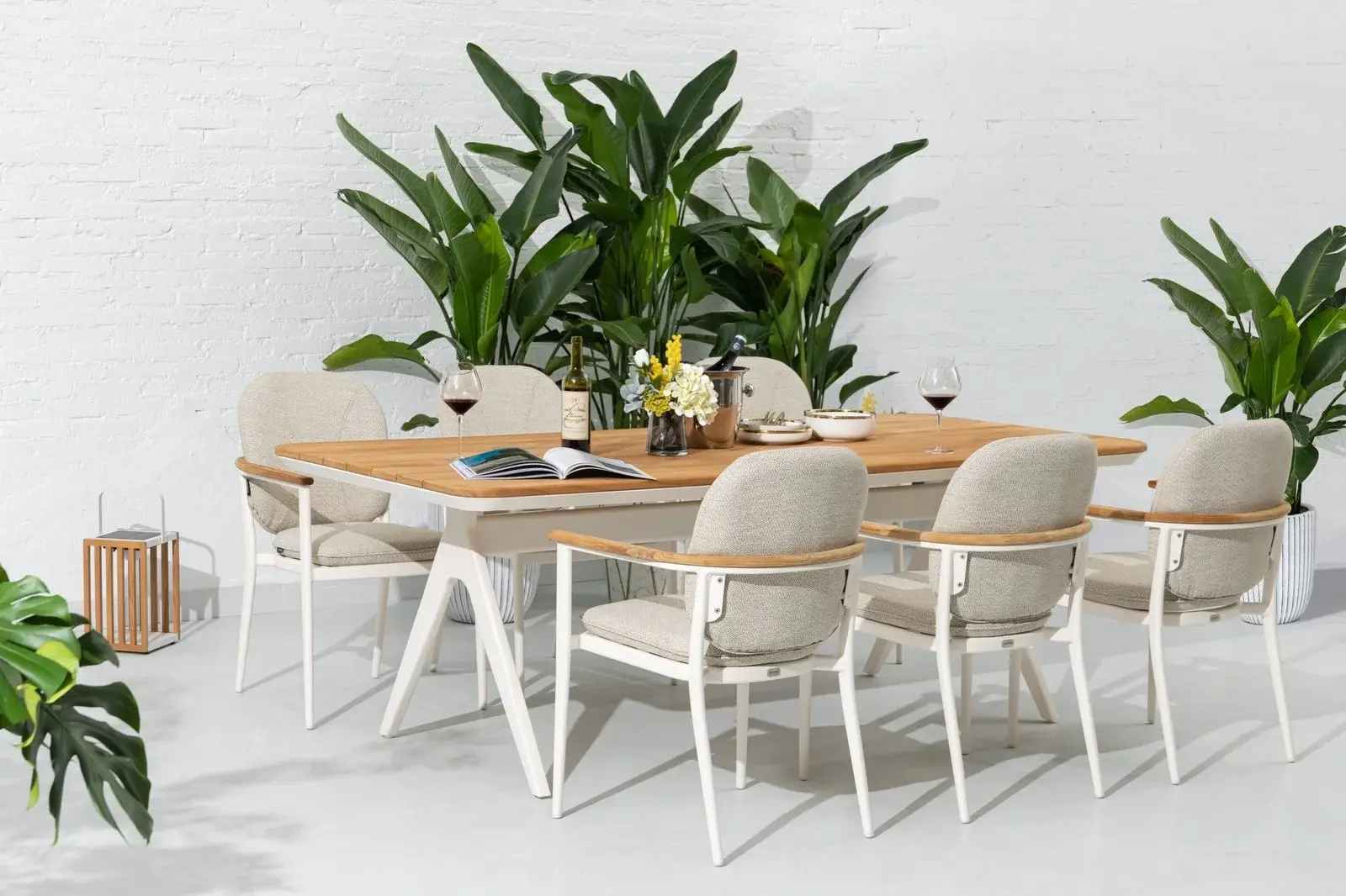 Atlanta Rectangular Dining Table 6seats Set — Outdoor Dining Set outdoor furniture, view 8 | KCK.Outdoor