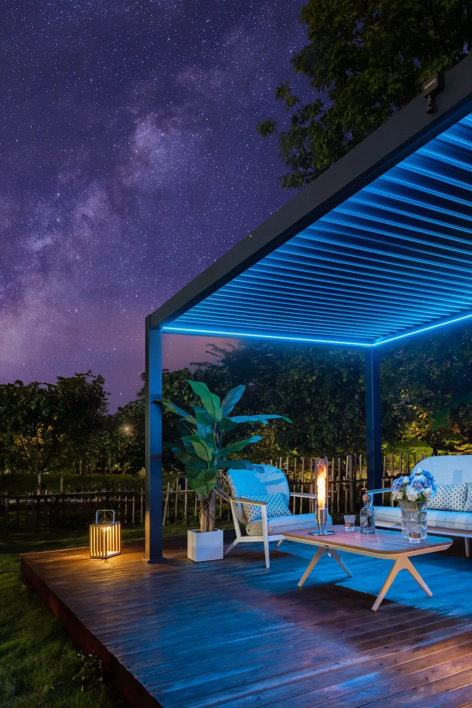 Customized Motorized Pergola 3mx4m — Outdoor Dining Set outdoor furniture, view 3 | KCK.Outdoor