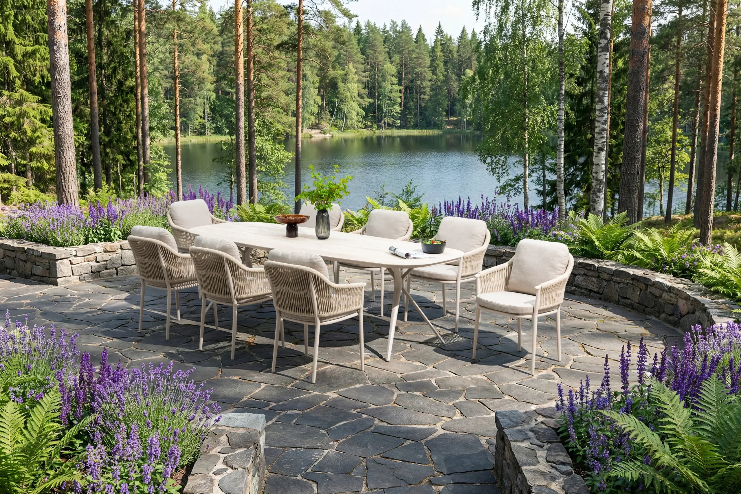 Ripple 8-Seat Outdoor Dining Set