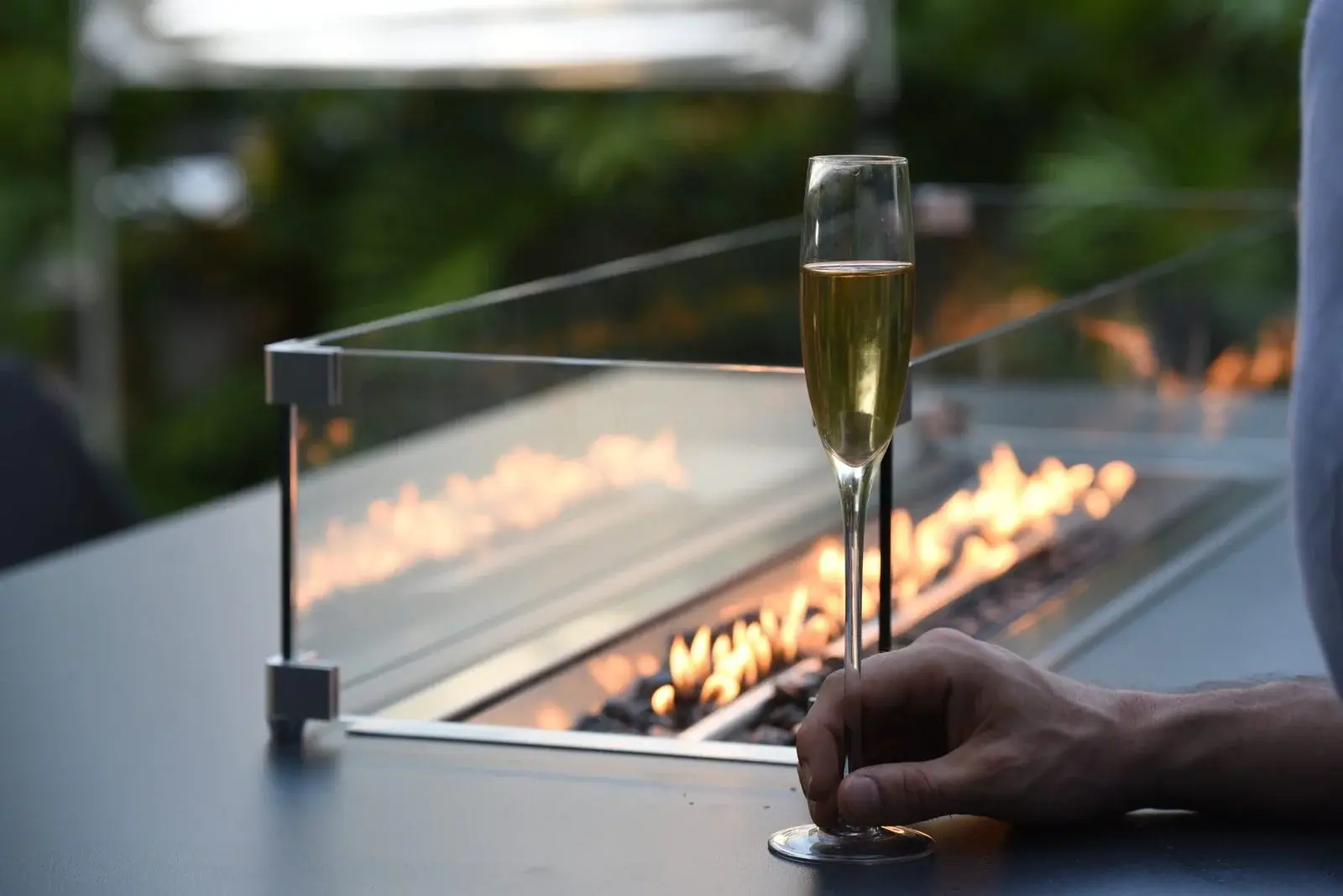Fire Pit Bar Table — Outdoor BBQ Grill outdoor furniture, view 6 | KCK.Outdoor