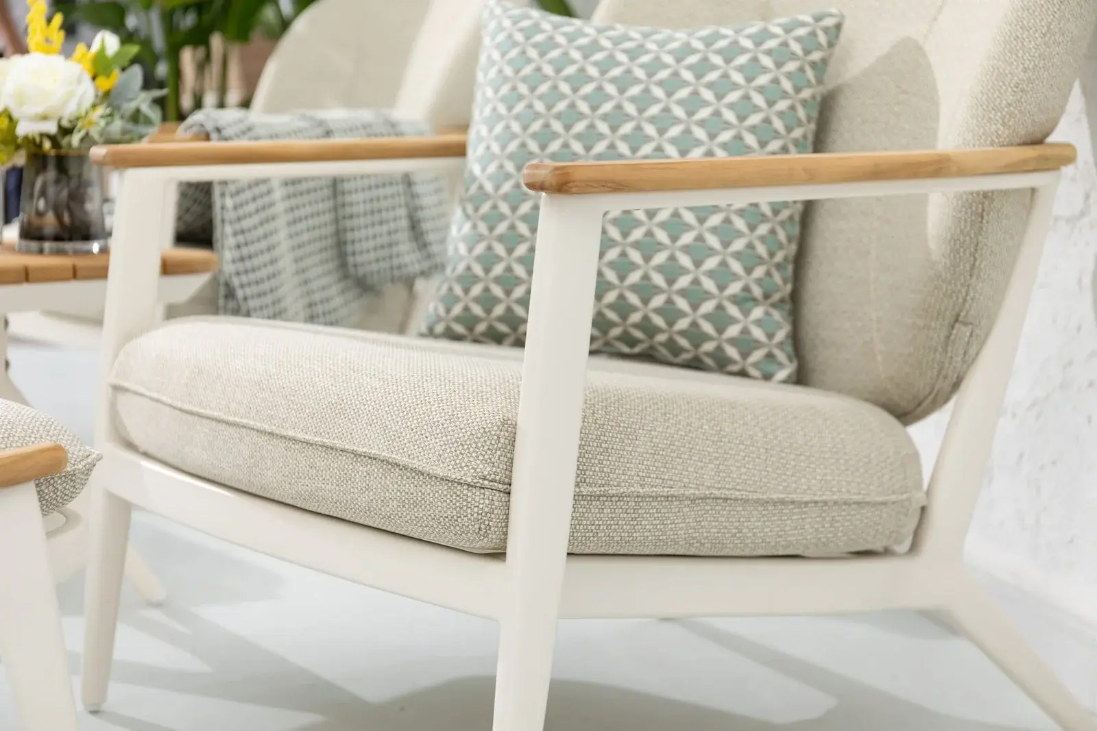 Atlanta Double Armchair Footstool Set A — The Lounge Chair outdoor furniture, view 11 | KCK.Outdoor