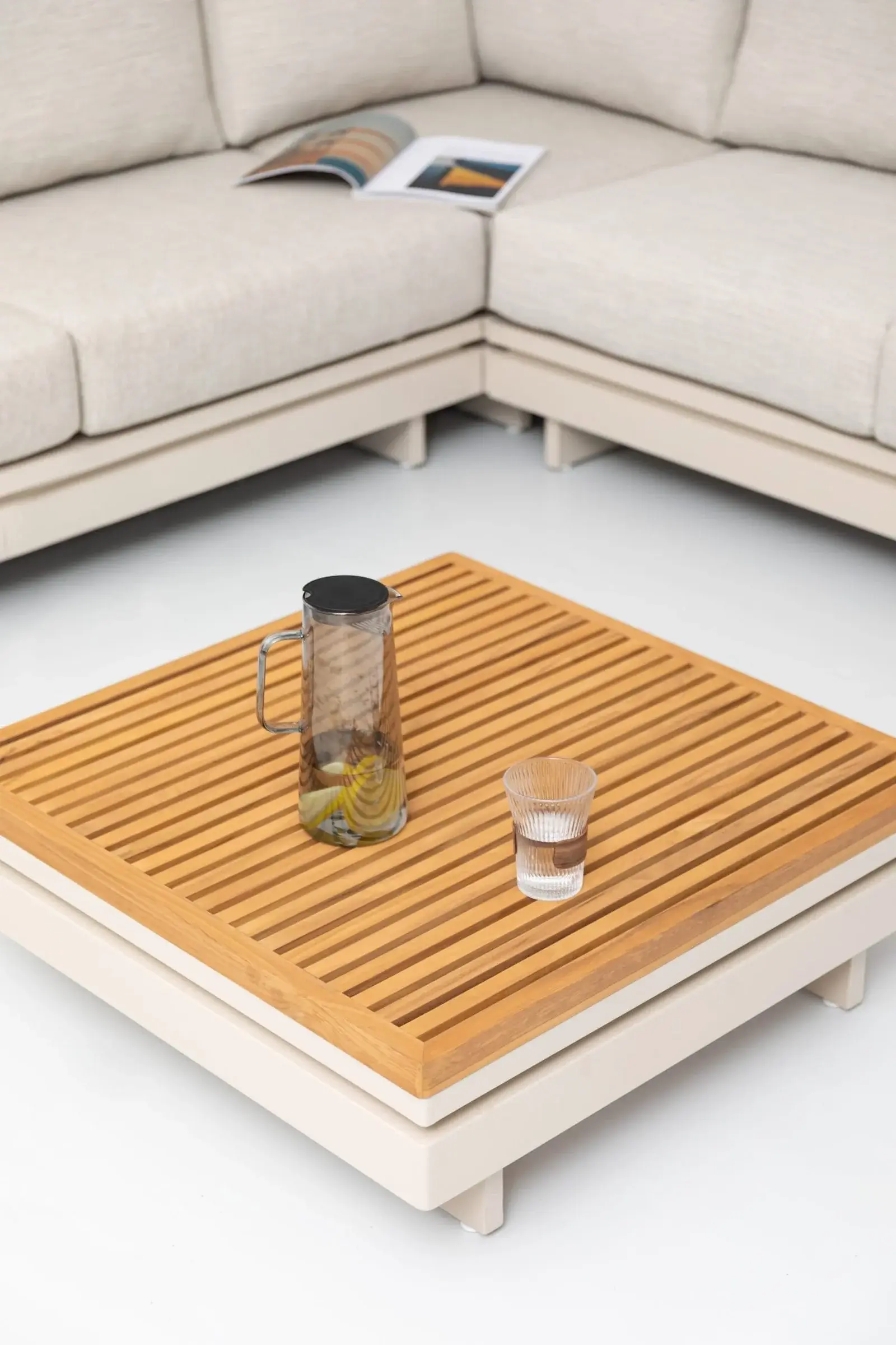 Element Teak Coffee Table — Outdoor Kitchen outdoor furniture, view 4 | KCK.Outdoor