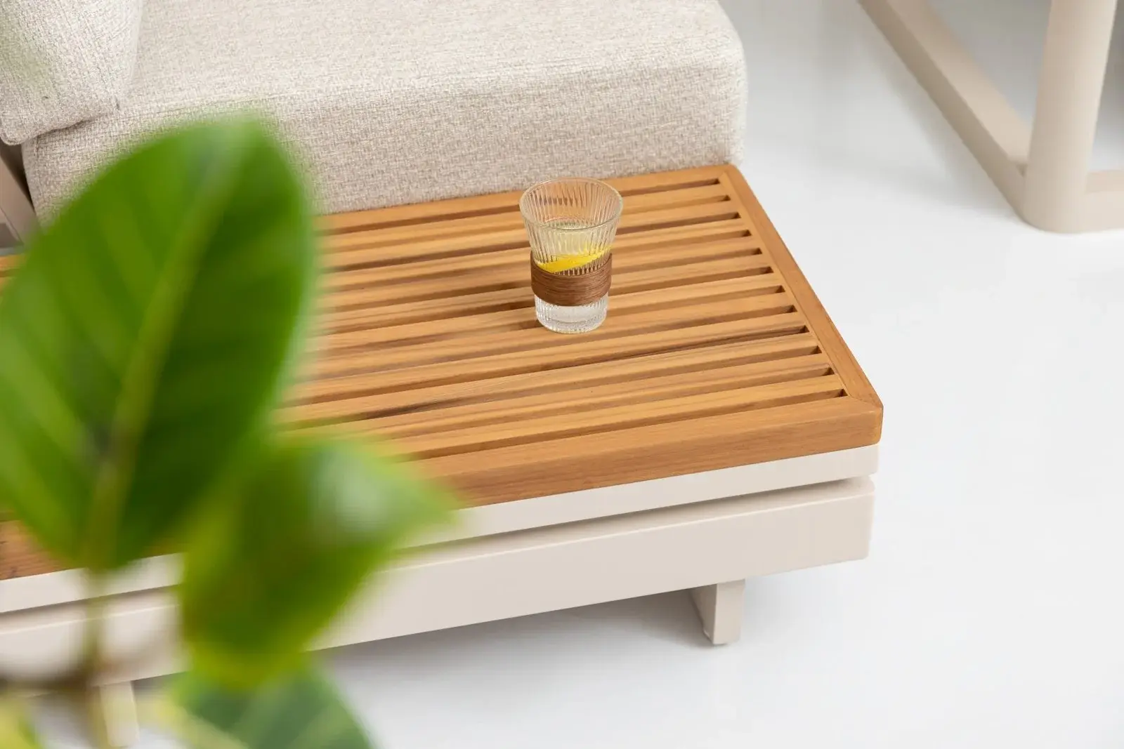 Element Teak Side Table — Outdoor Kitchen outdoor furniture, view 3 | KCK.Outdoor