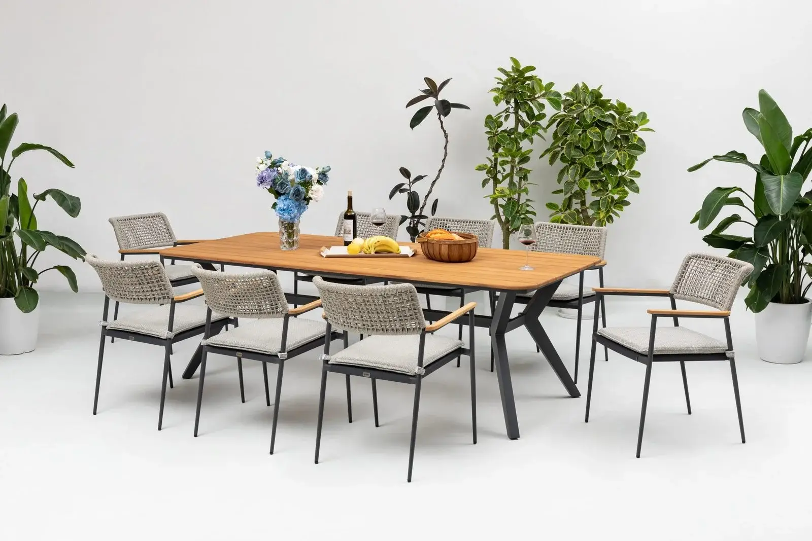 Ravenna Teak Retanglar Table — Outdoor Kitchen outdoor furniture, view 5 | KCK.Outdoor