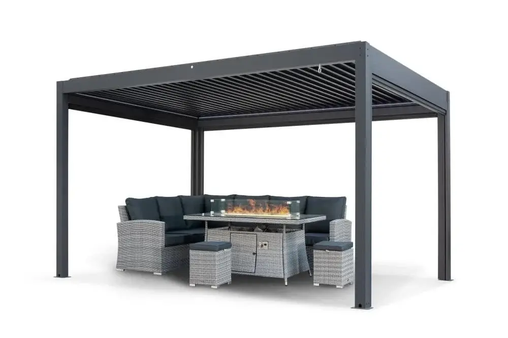 Skypergs 4m X 4m Pergola With Led Lights — premium outdoor Outdoor Kitchen | KCK.Outdoor