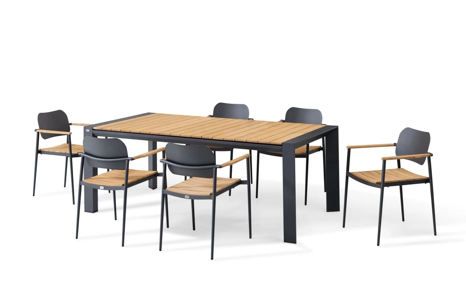 Noa Dining Extended Table 6seats Pier Set — View 3