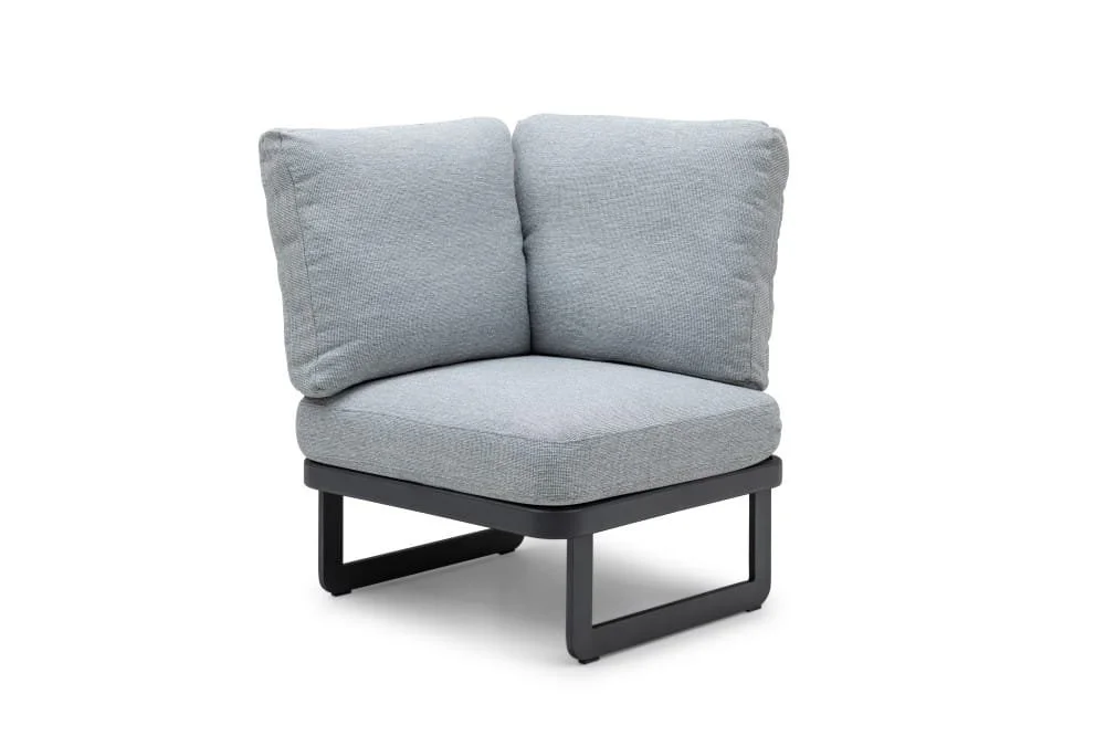 5-Piece Modular Outdoor Sofa Set With Stone Table — View 3