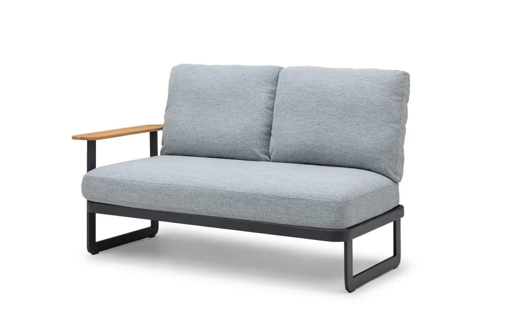 5-Piece Modular Outdoor Sofa Set With Stone Table — View 4