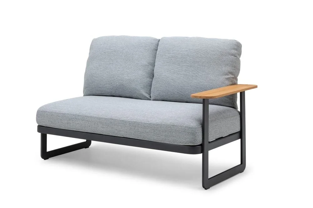 5-Piece Modular Outdoor Sofa Set With Stone Table — View 5