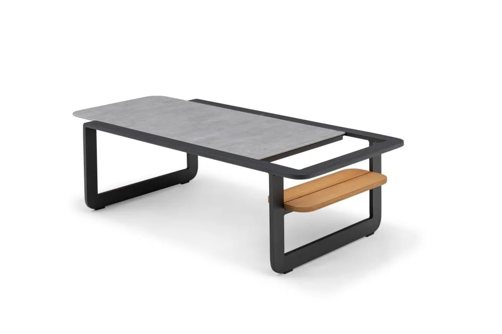 5-Piece Modular Outdoor Sofa Set With Stone Table — View 7
