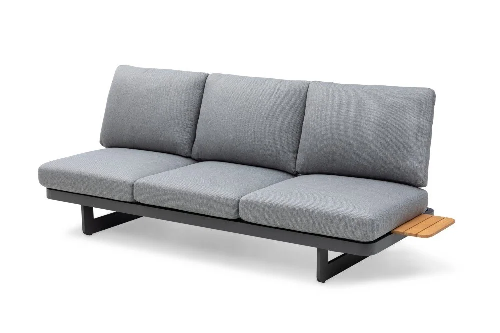 Luxury Outdoor Sofa Set With Stone Coffee Table — View 4