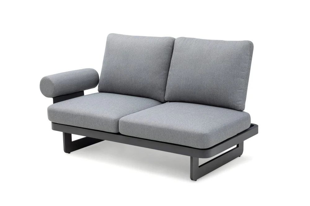 Luxury Outdoor Sofa Set With Stone Coffee Table — View 5