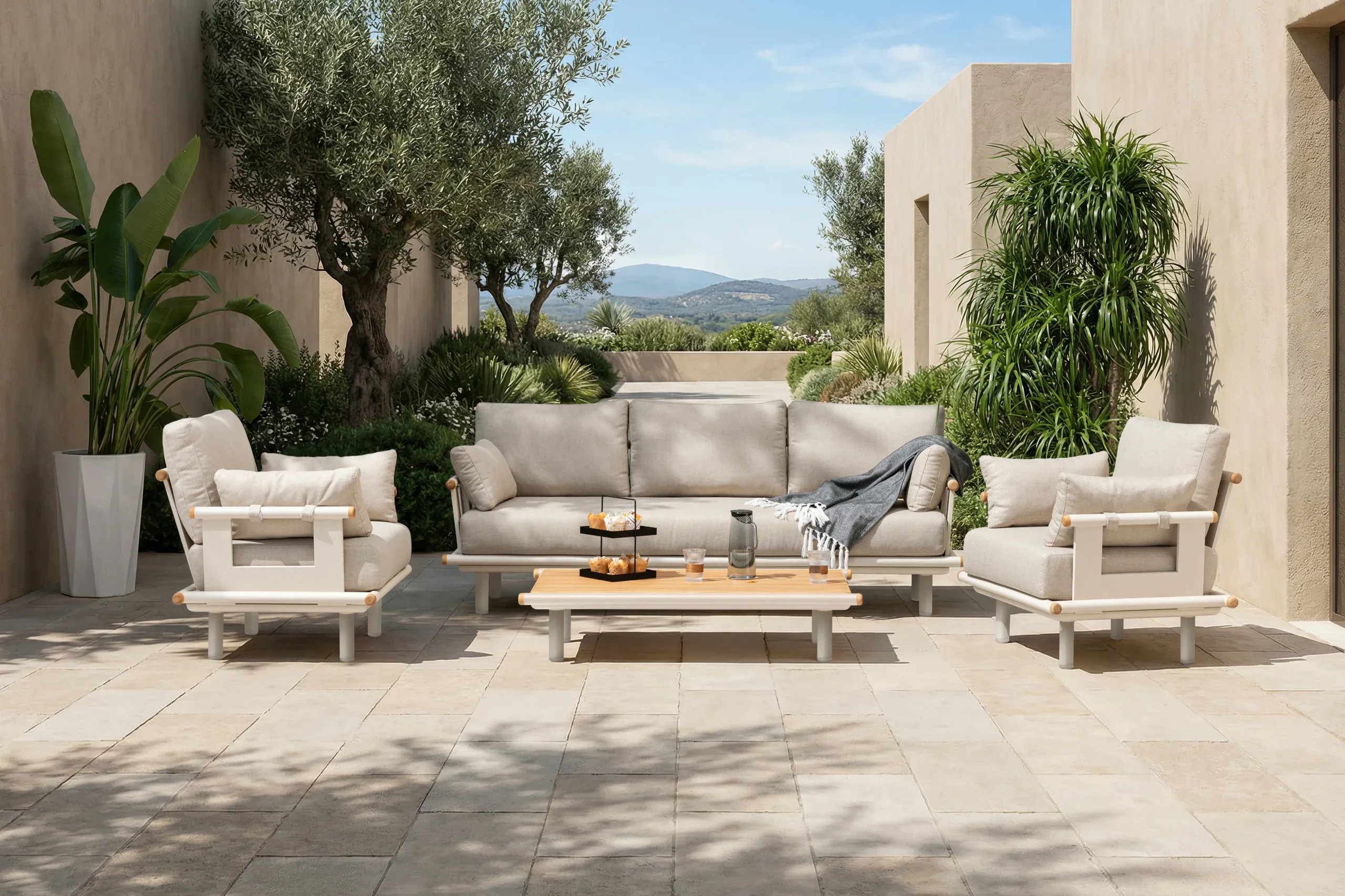 Astrid 3-Seat Outdoor Sofa Set