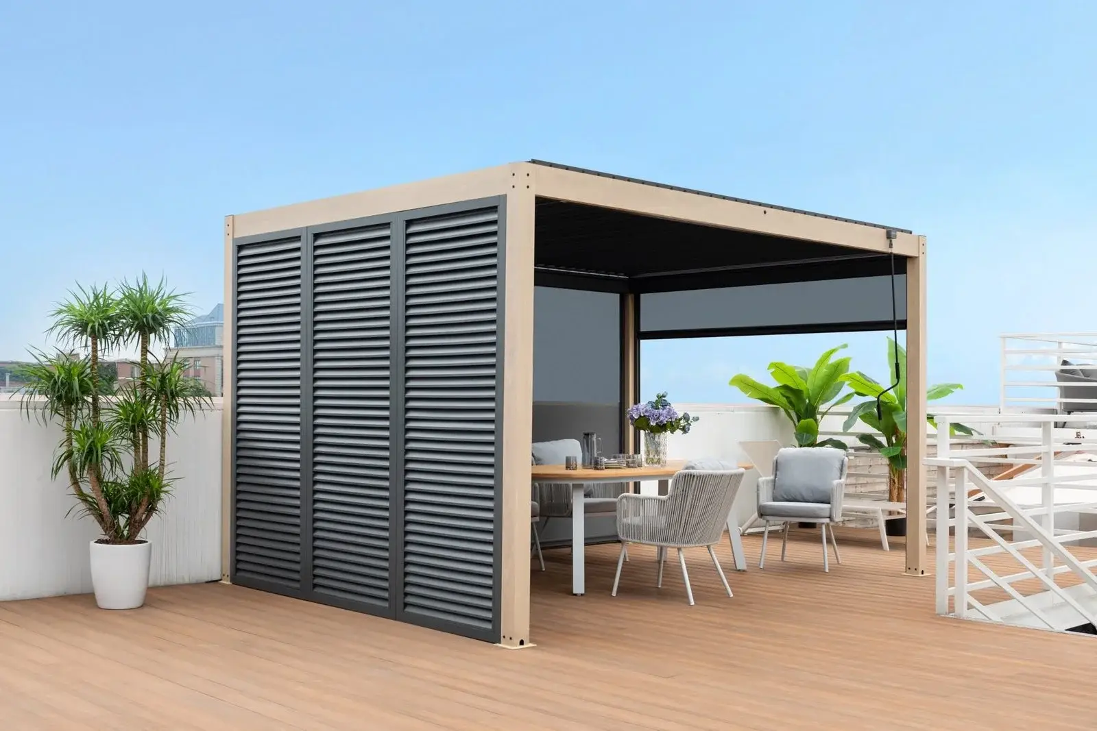 Manul Blind For Astrol Pergola — premium outdoor Pergola | KCK.Outdoor