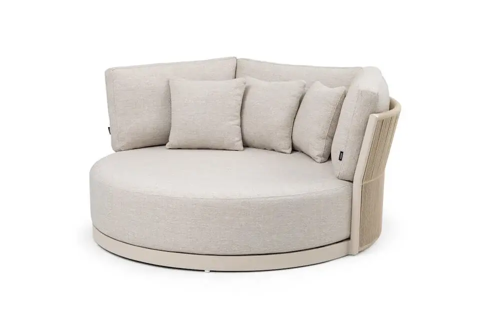 Ravenna Alum Rope Round Daybed — premium outdoor The Lounge Set | KCK.Outdoor