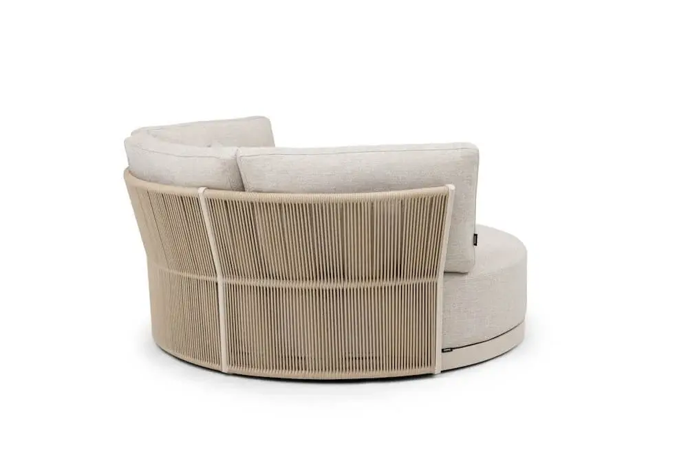 Ravenna Alum Rope Round Daybed — The Lounge Set outdoor furniture, view 2 | KCK.Outdoor