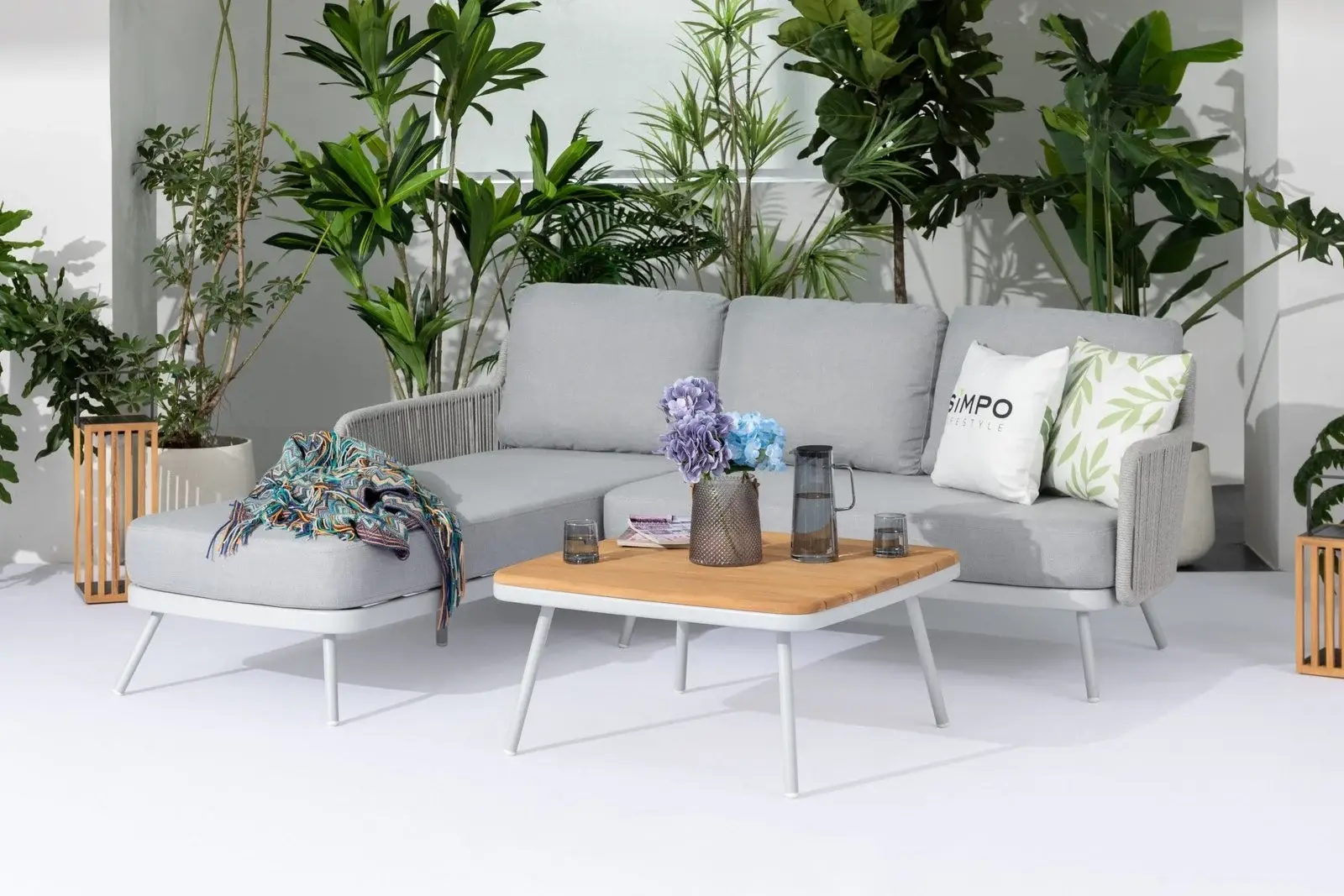 Tomarope Left Hand Lounger — The Lounge Set outdoor furniture, view 2 | KCK.Outdoor