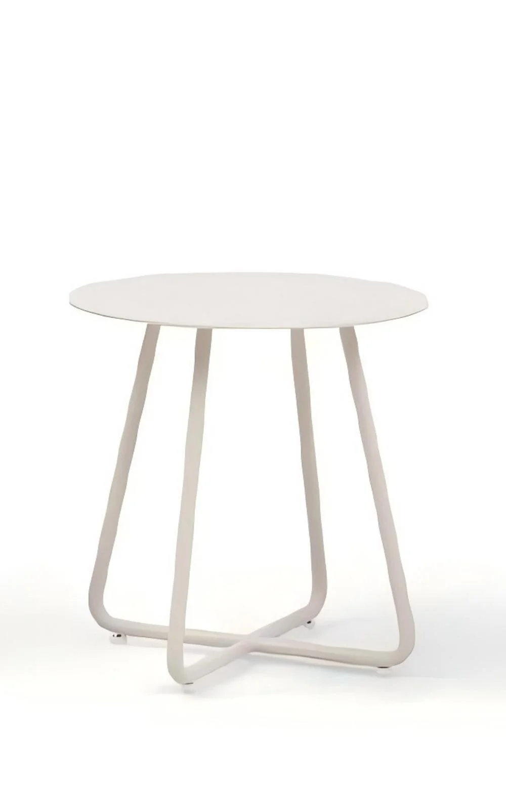 Minimalist Aluminum Tea Table With Powder Coated Top