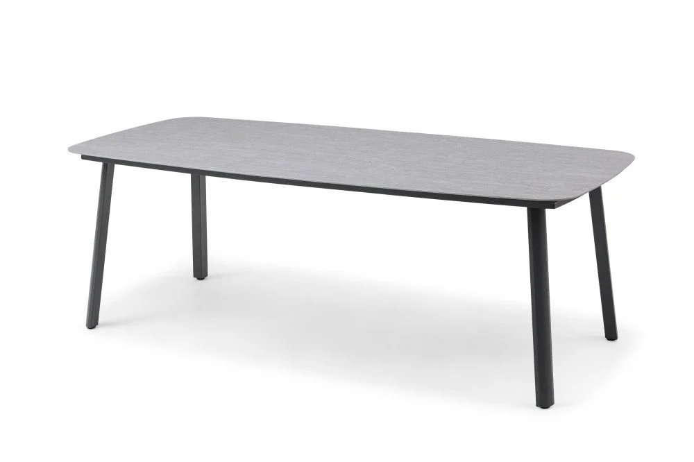 St0053r Stone Dining Table With 60&times;30mm Aluminum Frame