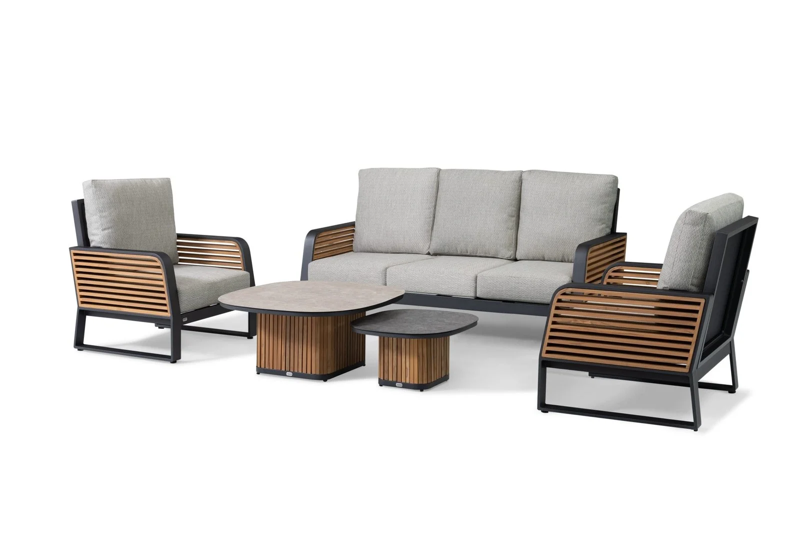 Luxury Outdoor Sofa Set With Stone Coffee Table
